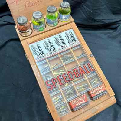 Speedball Store Display of Pen Tips & Ink