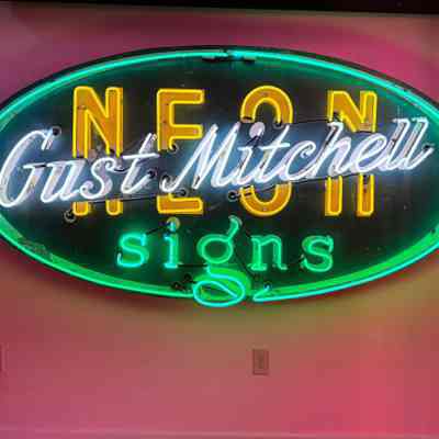 Gust Mitchell Neon Sign
