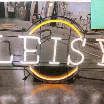 Neon Skeleton Sign