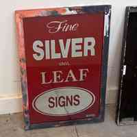 Fine Silver Vinyl Leaf Signs Vinyl Sign