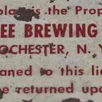          Genesee Beer Plastic Point-of-Purchase POP Sign picture number 2
   