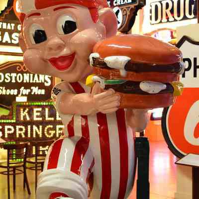 Frisch's Big Boy Statue Sign