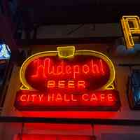 14K Hudepohl City Hall Cafe Neon Sign