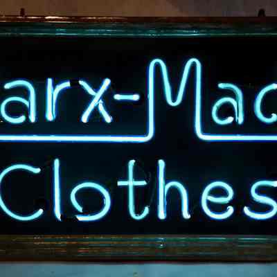 Marx-Made Clothes Neon POP Sign