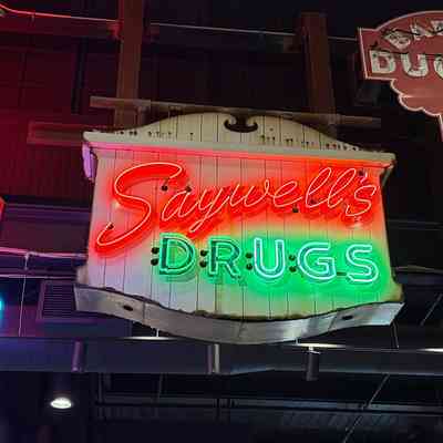 Saywell's Drugstore Neon Sign