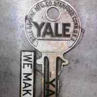 Yale Double-Faced Key-Shaped Trade Sign