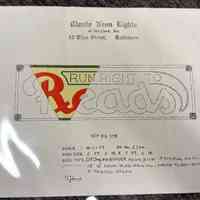 Run Right to Reads Sign Sketch