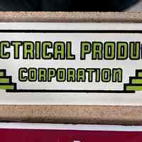 Electrical Products Corp. Porcelain Sign Tag