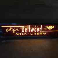 Dellwood Dairy Reverse Glass Point-of-Purchase Sign