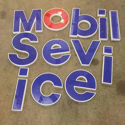 Mobile Service Center Plastic Letters