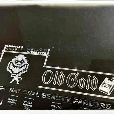Old Gold Cigarettes Epok Sign - Photograph