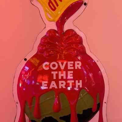 Sherwin Williams Paints Cover the Earth Porcelain Enamel Sign
