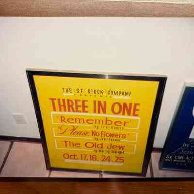 S.F. Stock Company Show Card Photograph