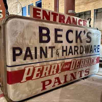 Beck's Hardware Illuminated Plastic Sign