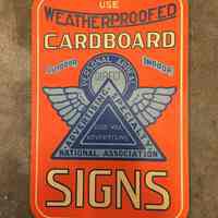 Use Weatherproofed Cardboard Signs