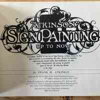          Atkinson Sign Painting by Frank H. Atkinson picture number 2
   