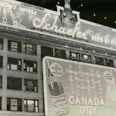 Schaefer Beer & Canada Dry Signs - Photograph
