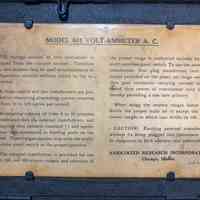          Inside note from company- laminated
   