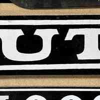 Luti Advertising Painted Wood Sign Tag