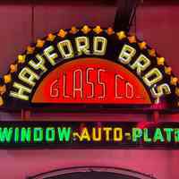 Hayford Bros. Glass Co. Neon & Lightbulb Sign
