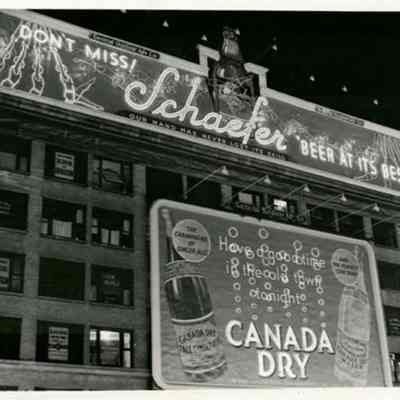 Schaefer Beer & Canada Dry Signs - Photograph