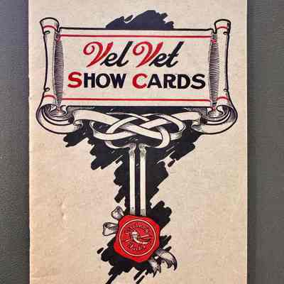 Carter's Ink Company "Vel Vet Show Cards" Handbook