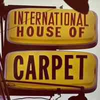 International House of Carpet Plastic Sign