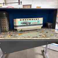1960s Times Square Bond Clothing Chevrolet Moving Architectural Model