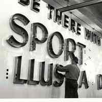 Sports Illustrated Sign During Construction - Photograph Set