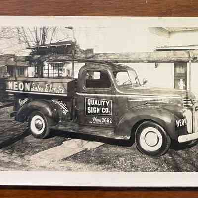 Quality Sign Co. Truck Photograph
