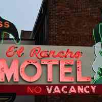          El Rancho Motel Metal & Neon Sign picture number 3
   
