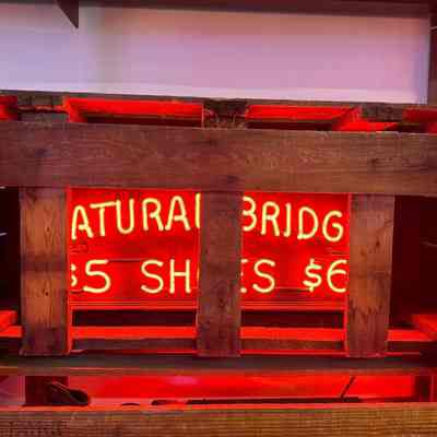 Natural Bridge Neon P.O.P NOS Sign