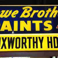 Lowe Brothers Paints Double-Faced Plastic Sign