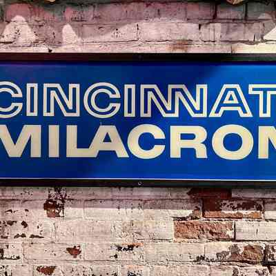 Cincinnati Milacron Plastic Sign