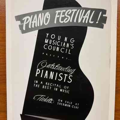 Piano Festival Show Card Photograph
