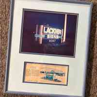 Lackner Signs Sign and Description Framed