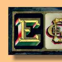 George C. Brooke Gilded Glass Panel Set