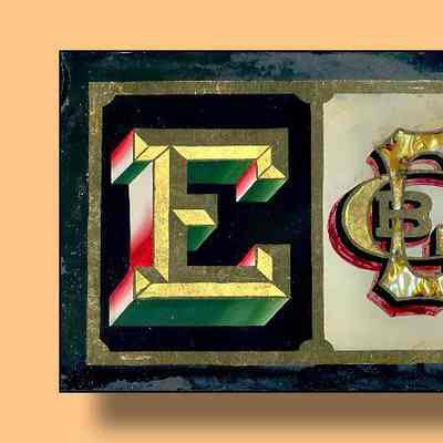 George C. Brooke Gilded Glass Panel Set