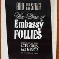 Embassy Follies Show Card Photograph