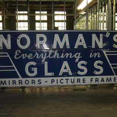 Norman Glass Porcelain Enamel & Neon Sign