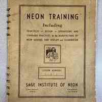 Neon Training Manuals Set by Sage Institute of Neon