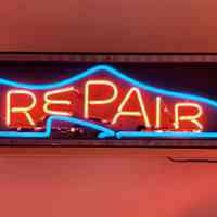 Shoe Repair Neon Point-of-Purchase Sign