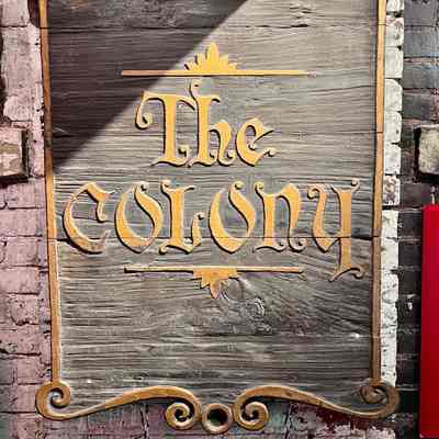The Colony Wooden Sign