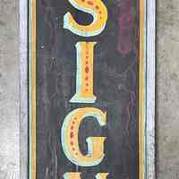 "SIGNS" Painted Wooden Sign