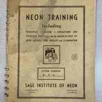          Neon Training Manuals Set by Sage Institute of Neon picture number 2
   
