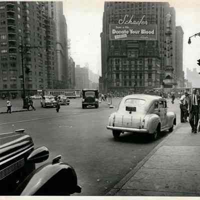 Columbus Circle Schaefer's Beer - Photograph