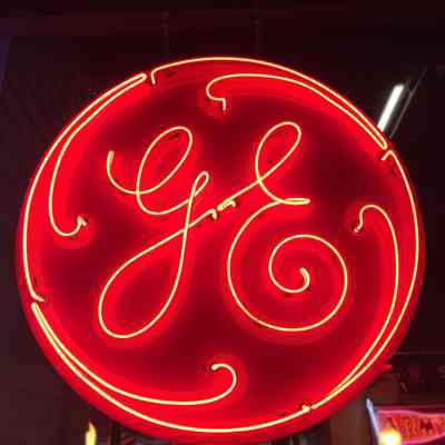 General Electric GE Neon Medallion Sign