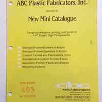          ABC Plastic Fabricator's Inc. New Mini Catalogue picture number 1
   