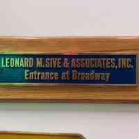 Sive Advertising Brass Plaque