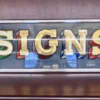 SIGNS Goldleaf Glass Sign